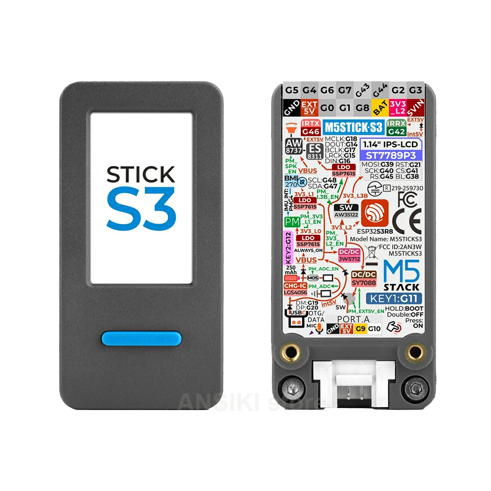 Smart Home Automation Diy - M5Stack M5StickS3 ESP32-S3 IoT開発キット、IoT制御スマートホームアプリケーション用の画面付きポータブルキット
