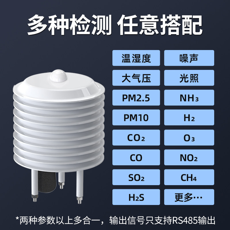 Temperature Humidity Sensor - 2026 ライトルーバー気象観測ステーション 温度と湿度、光、CO2センサー、騒音、気圧を選択可能