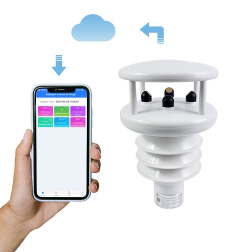 Temperature Humidity Sensor - 2026 RIKA RK900-10 Pm2.5 Pm10 セルラー4G温度湿度降水量API超音波複合気象観測センサー