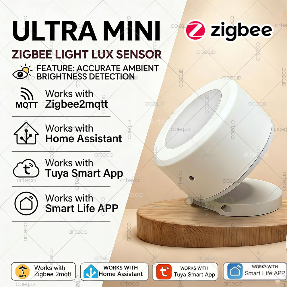 超ミニ Zigbee 光センサー照度検出器ルクス輝度監視スマ - Home Automation Technology のレビューと価格