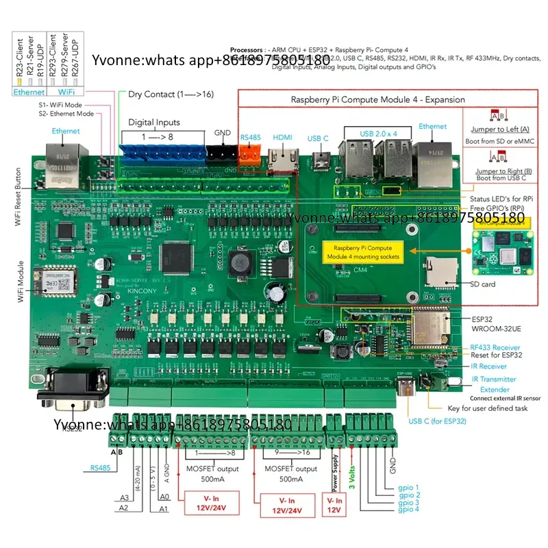 KC868-サーバー イーサネット Wifi RS232 R - Diy Home Automation Server のレビューと価格