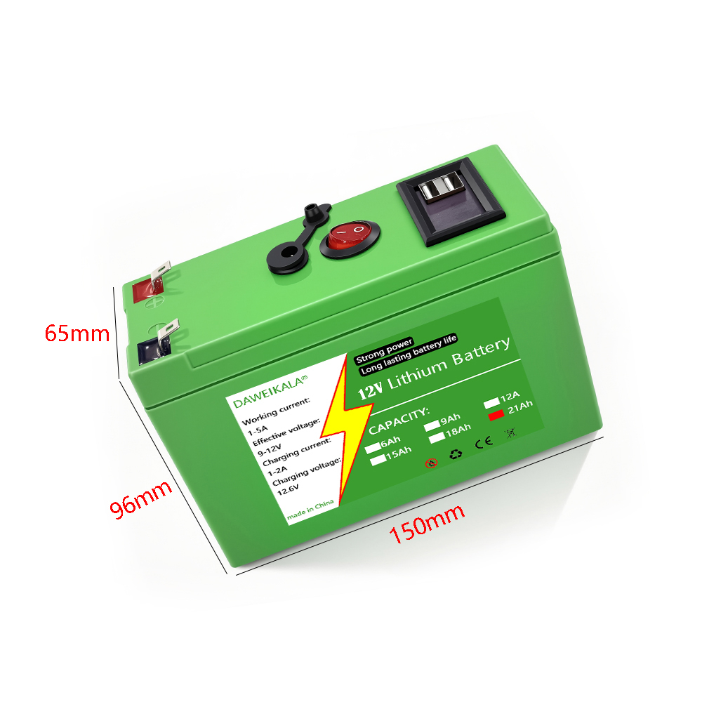 12V バッテリー 9Ah-21Ah 18650 リチウム充 - Home Automation Industry のレビューと価格