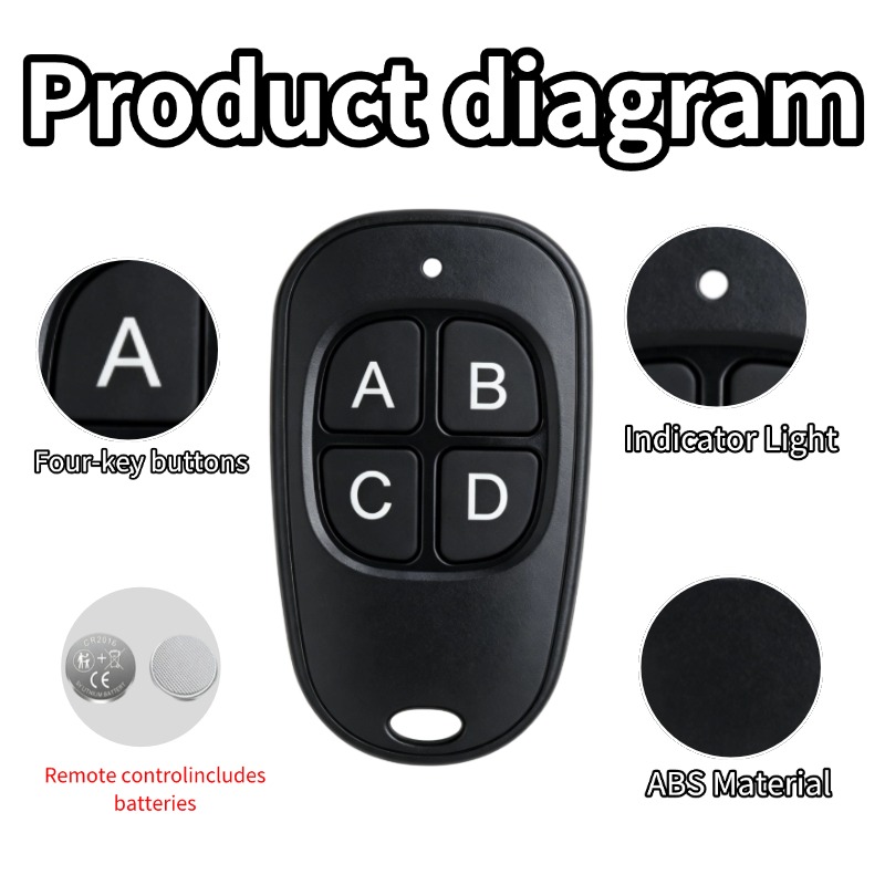 433MHzユニバーサルワイヤレスリモコン DC 12V 4 - 433Mhz Receiver Module のレビューと価格