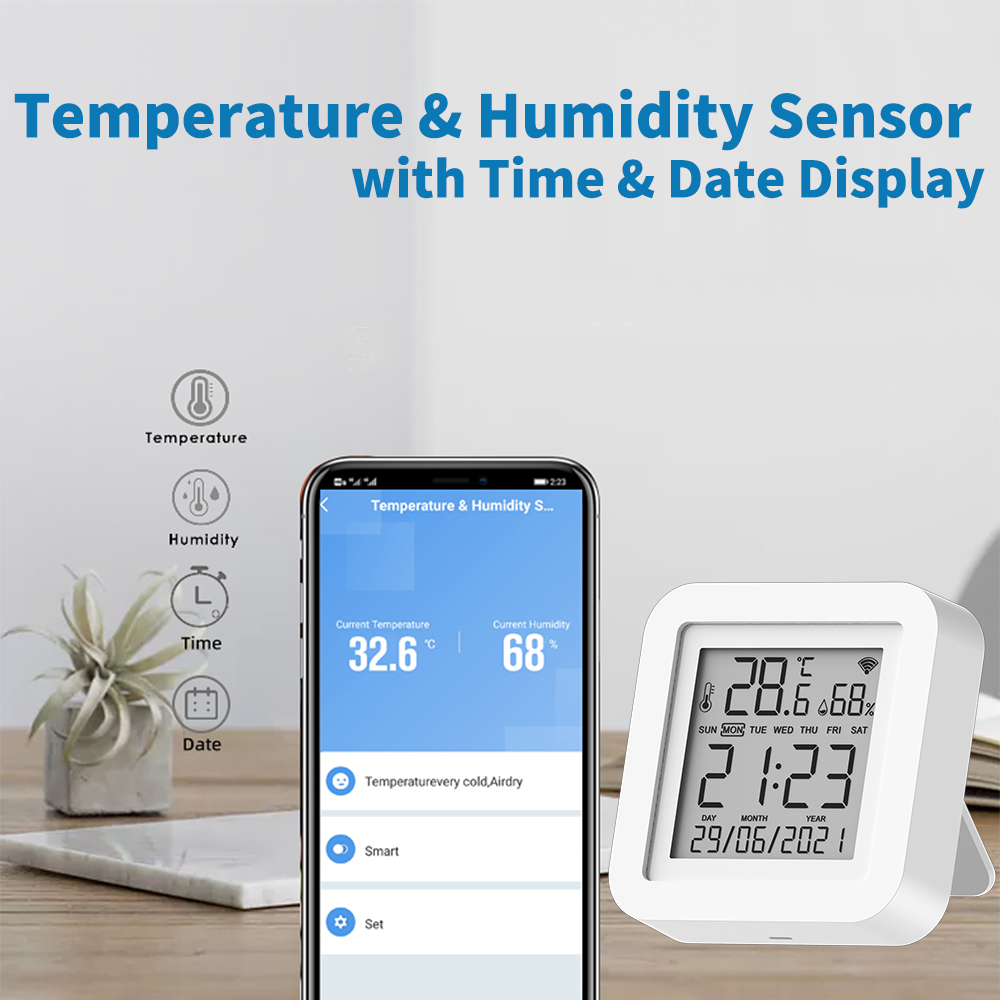 Tuya-温度および湿度センサー,スマートホームオートメーシ - Home Automation Technology のレビューと価格