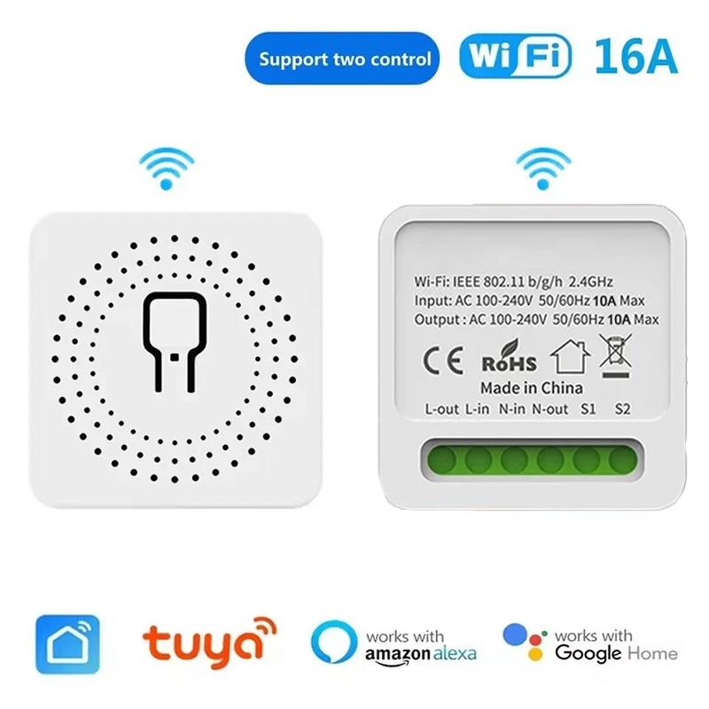 Tuya Zigbee 16A WiFiミニスマートスイッチ - Home Automation Diy Kit のレビューと価格
