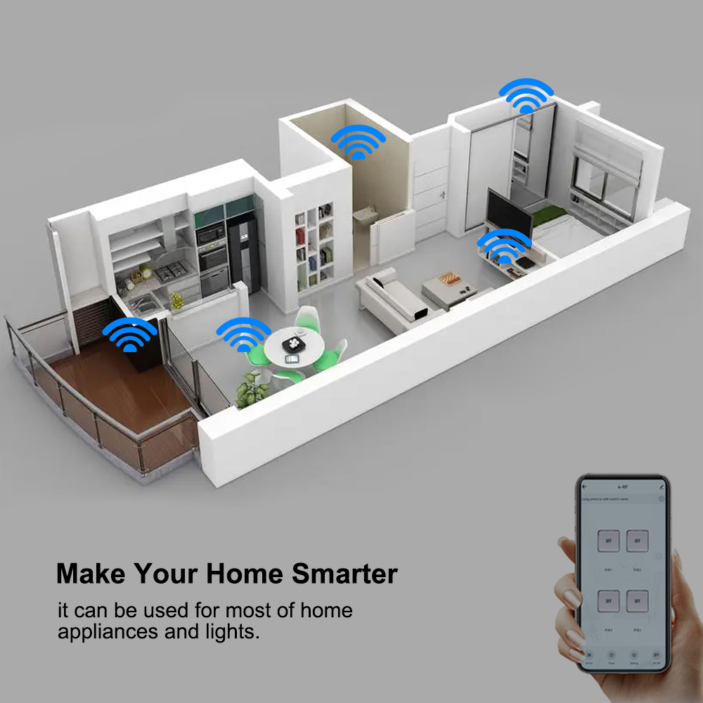 4CH Wifi / Zigbee スマートリレーDIYモジ - Smart Home Automation Diy のレビューと価格