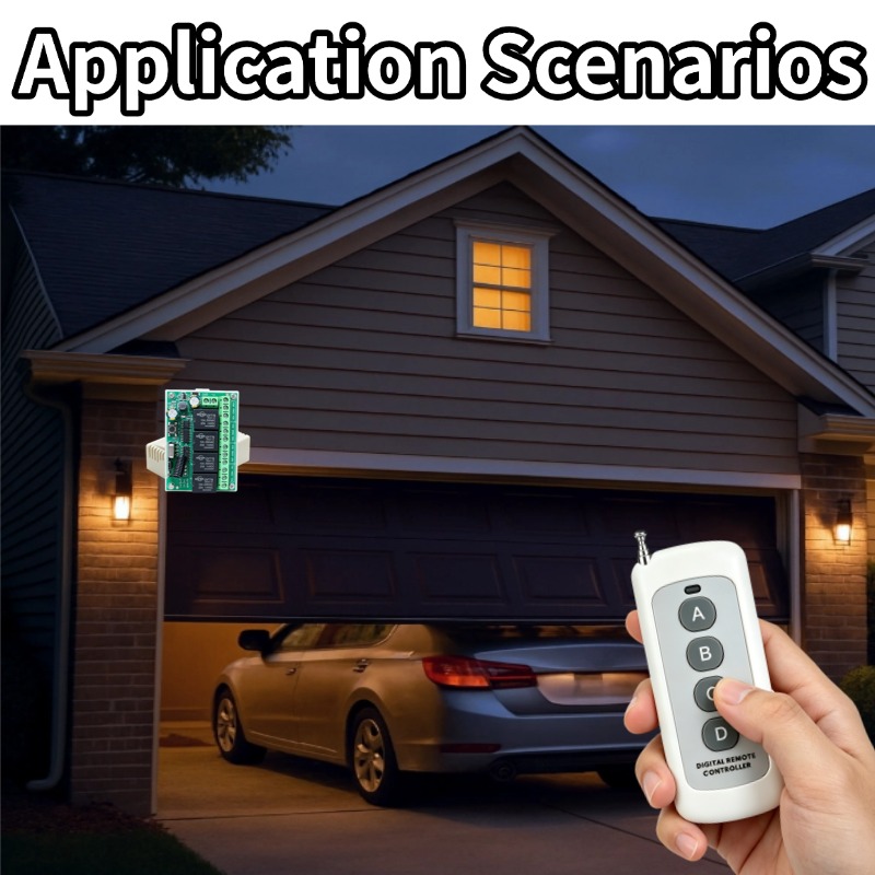 ユニバーサルワイヤレスリモコンスイッチDC 12V 4CHリ - 433Mhz Receiver Module のレビューと価格