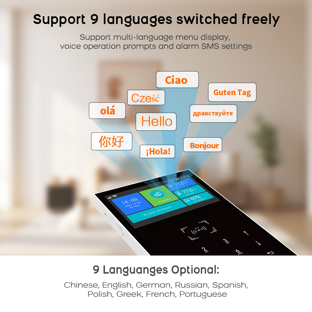 4G GSM WiFiアラームシステム、Tuyaスマートホー - Smart Home Automation Diy のレビューと価格