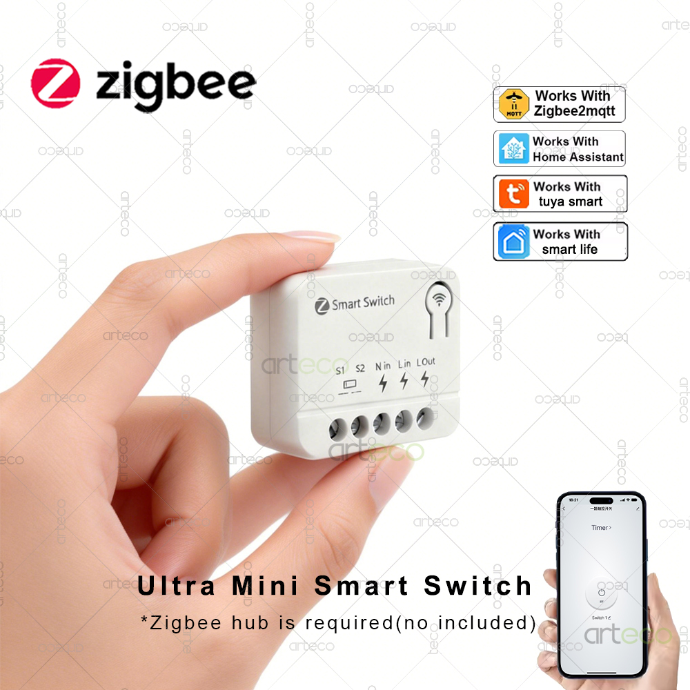 Zigbee ミニブレーカー DIY スマートスイッチモジュ - Smart Home Automation Diy のレビューと価格